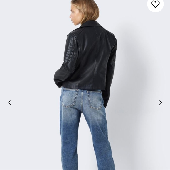 Noisy May Faux Leather Jacket | Size S | Black Leather Jacket | Coated Jacket - Picture 4 of 13